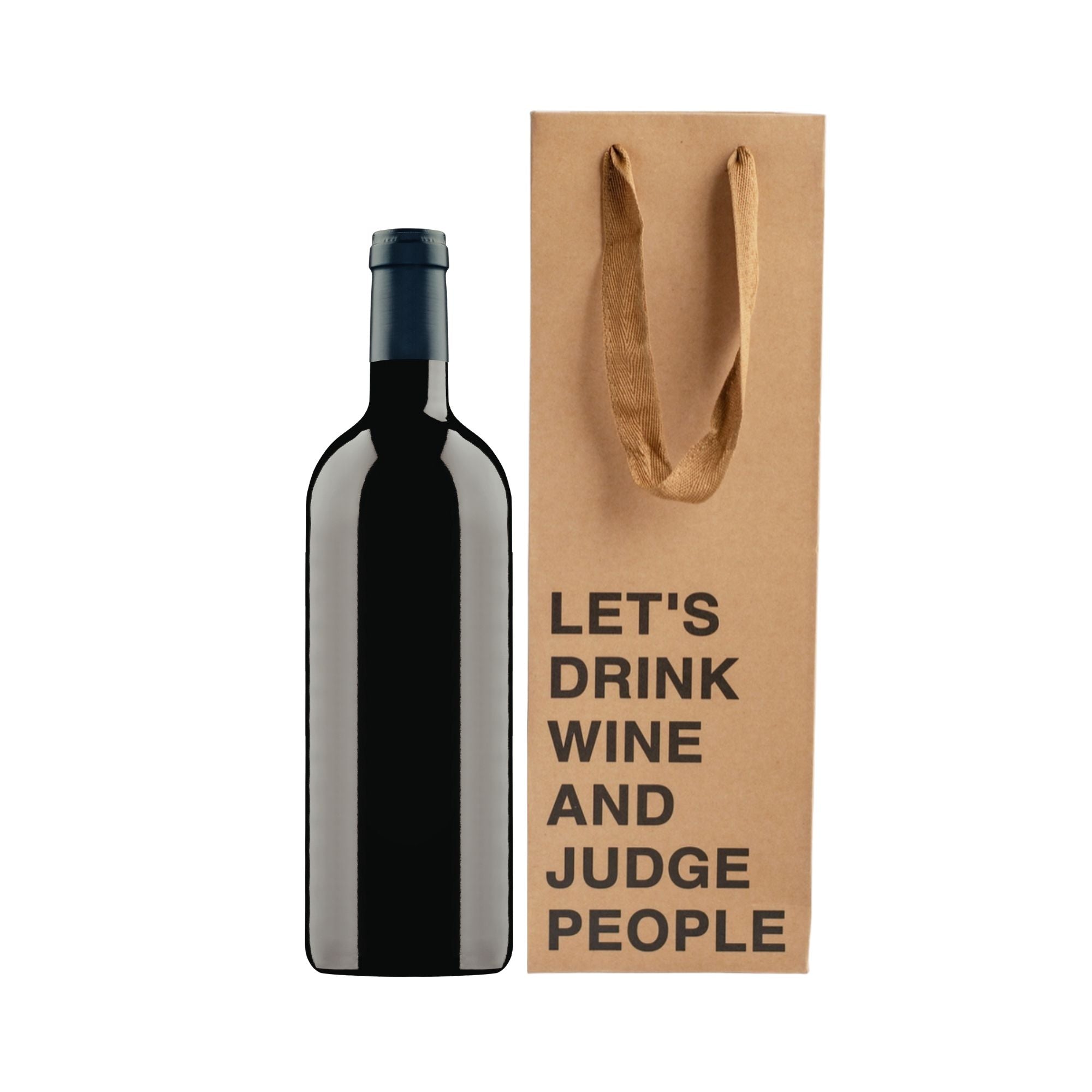 Silently Judging ... Wine Gift Bag