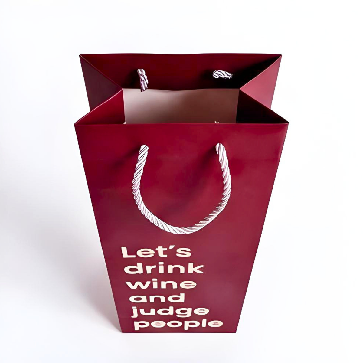 Wine Gift Bag that says Let's Drink Wine and Judge People