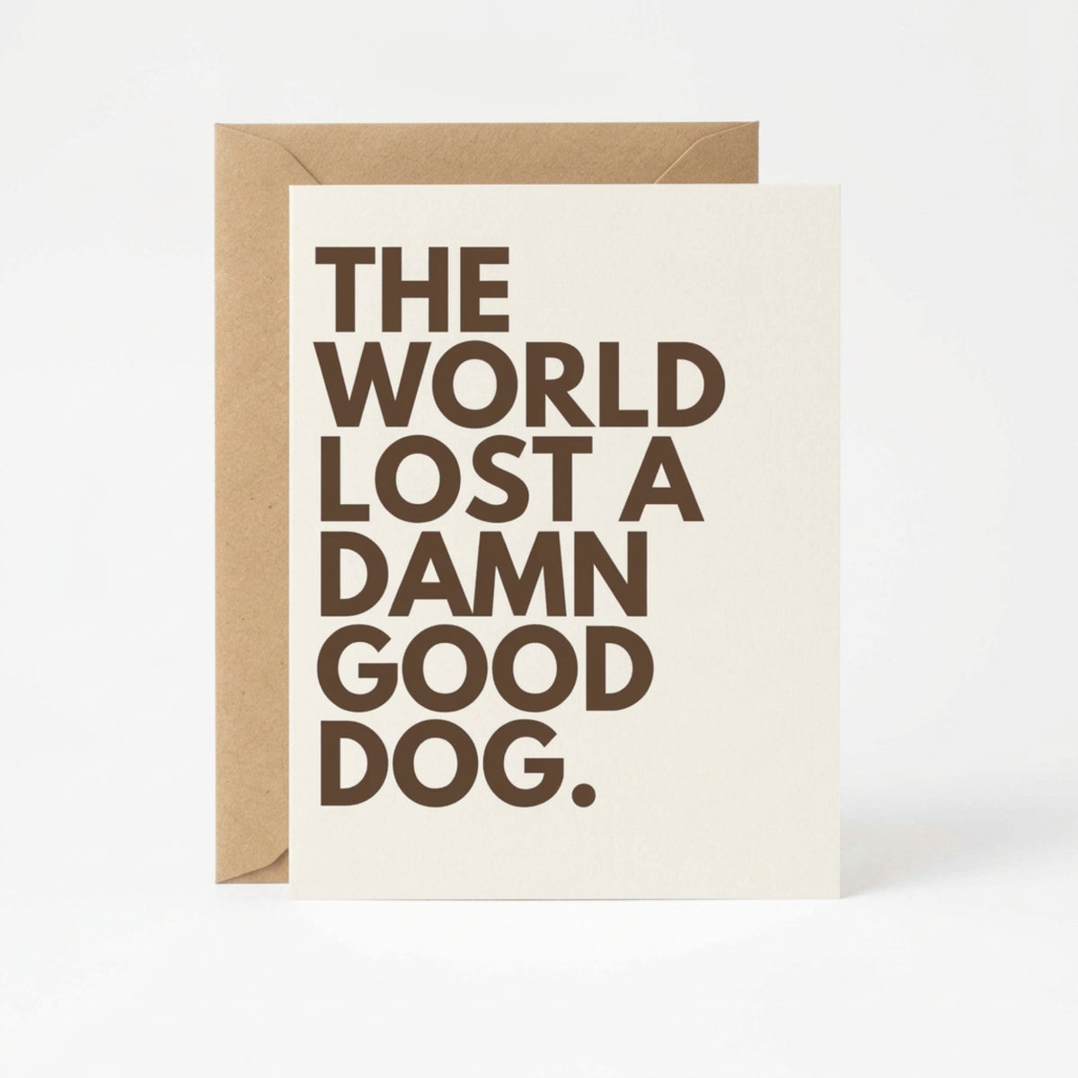 Lost A Dog - Sympathy Card