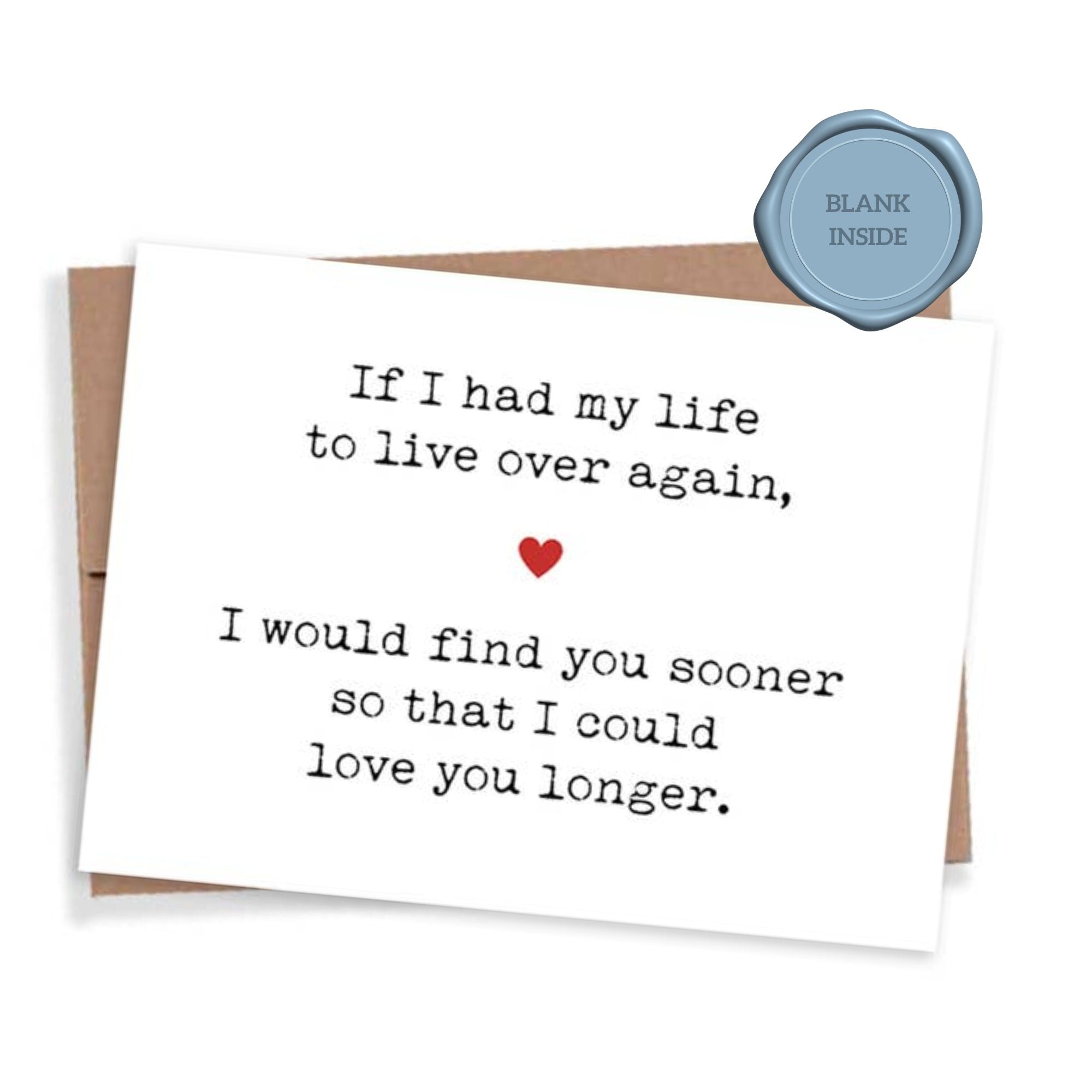 Love You Longer — Card