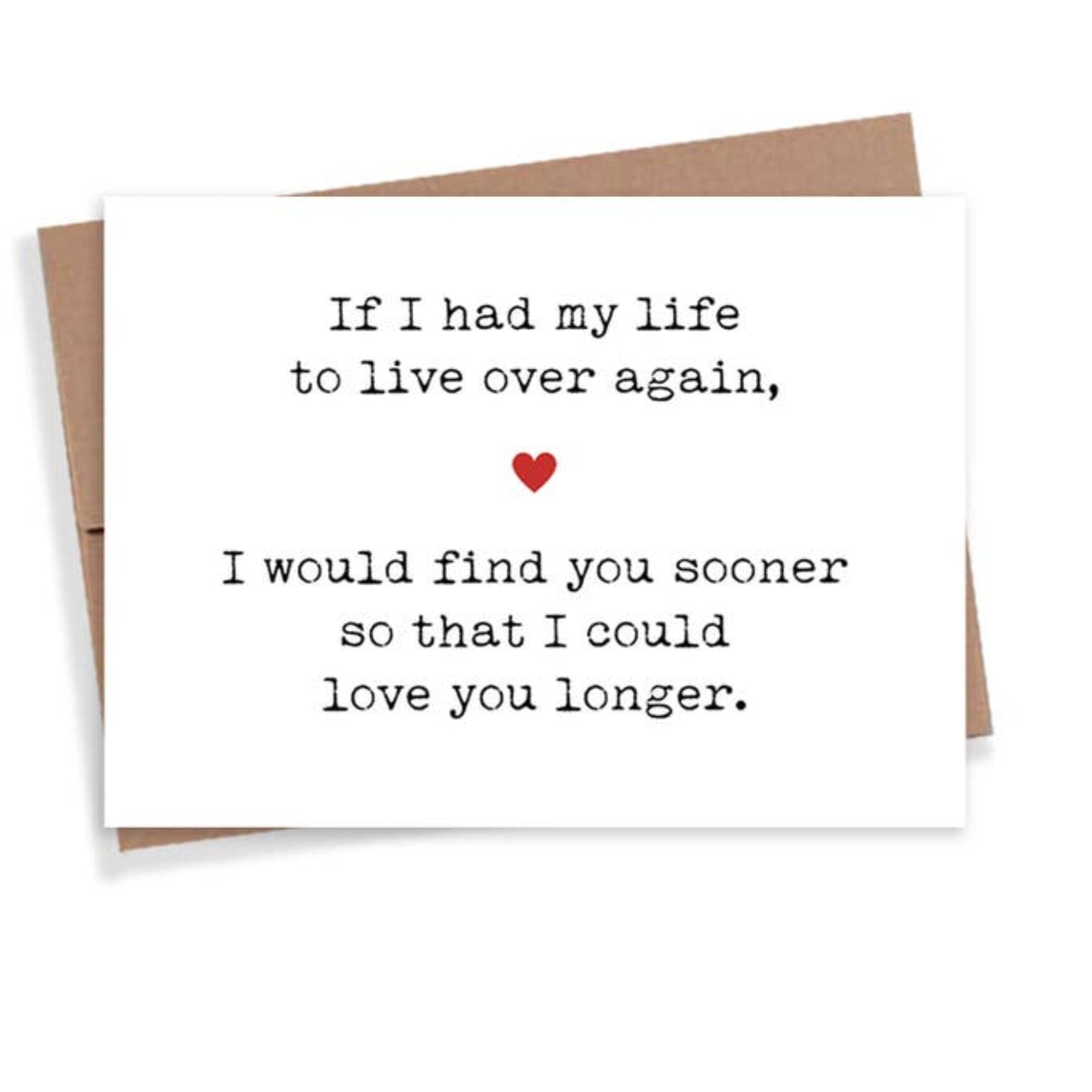 Love You Longer — Card