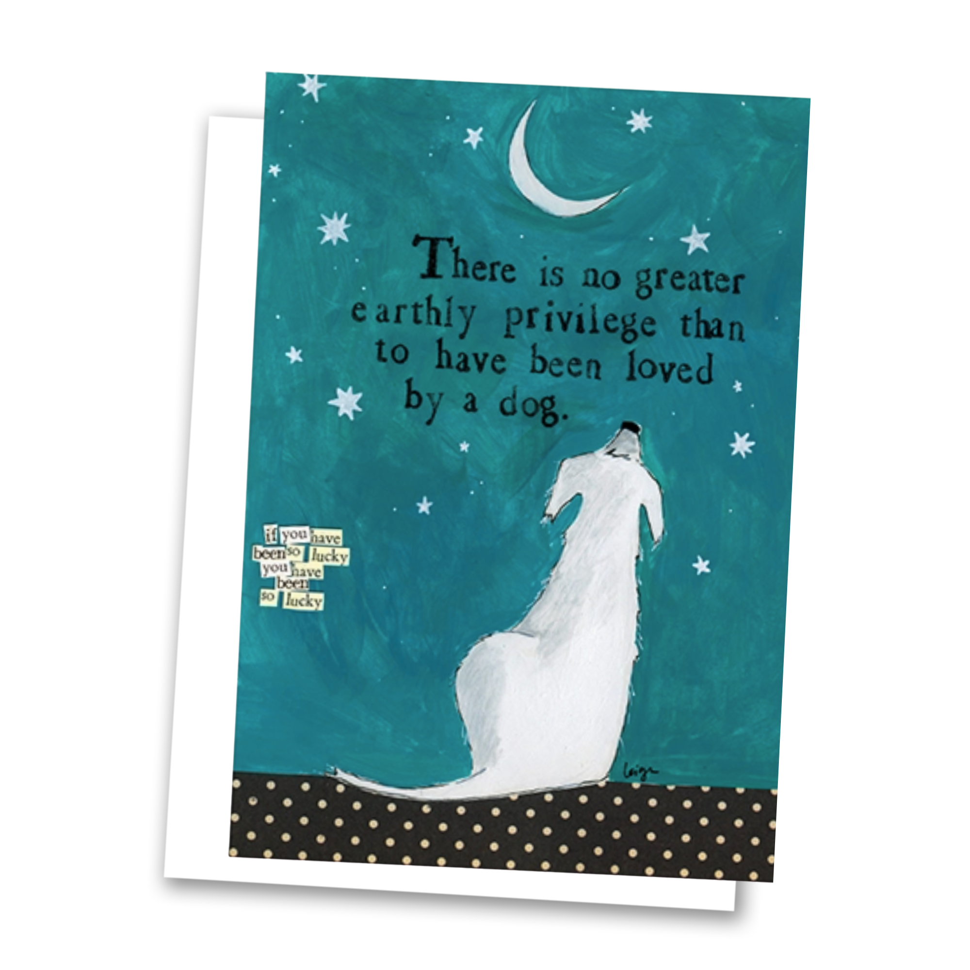 Loved By A Dog ... Pet Sympathy Card