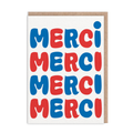 Merci Merci Merci - Thank You Card
