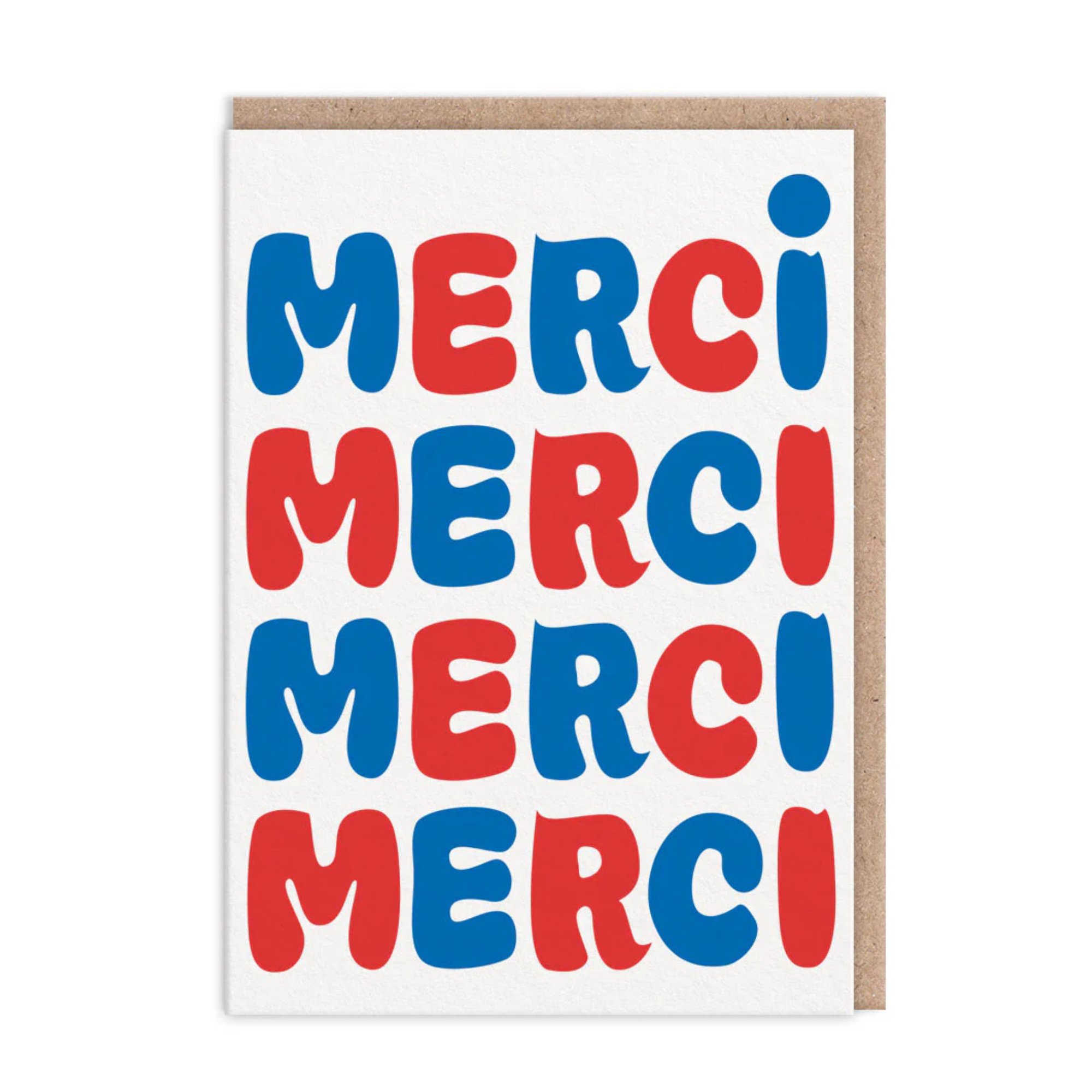 Merci Merci Merci - Thank You Card
