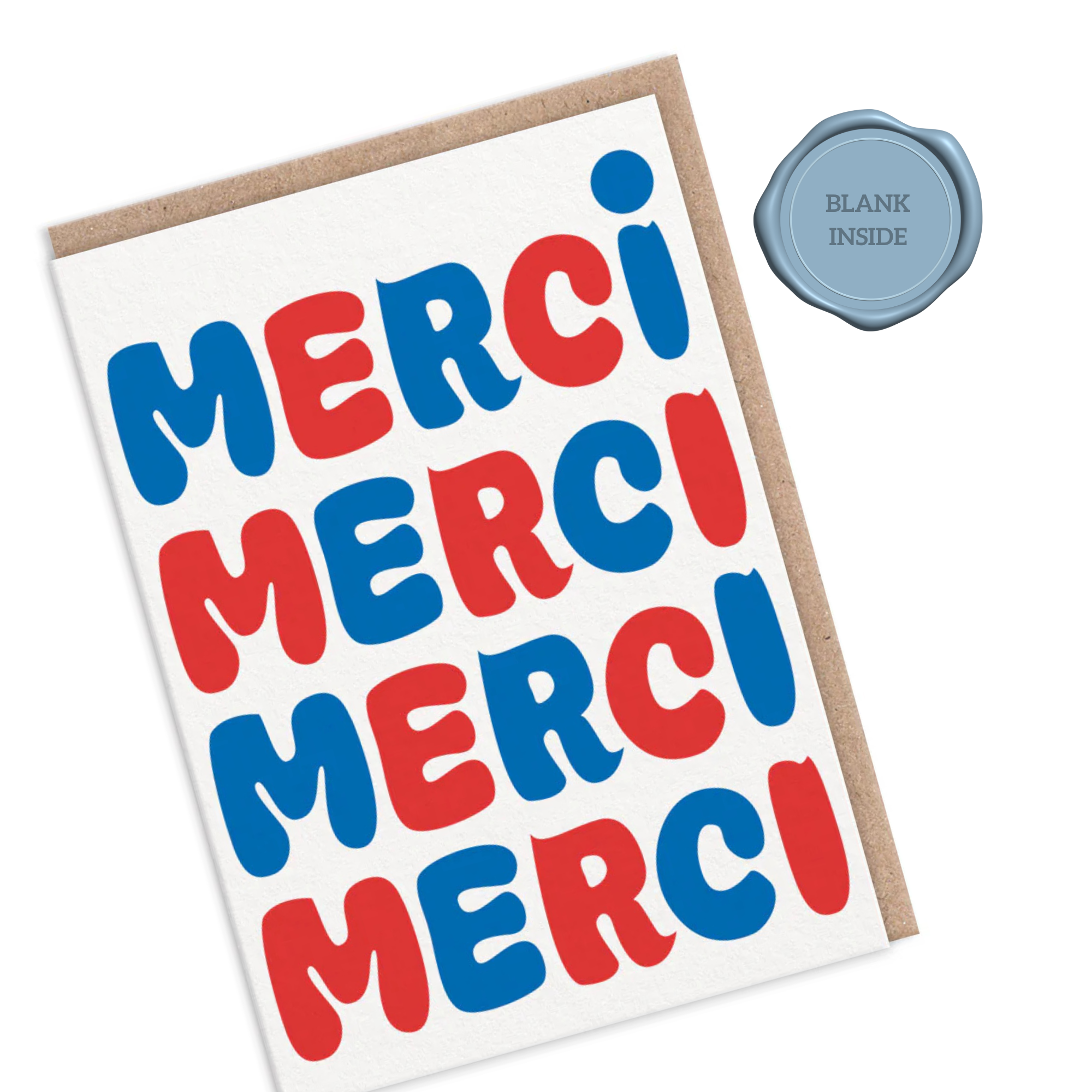 Merci Merci Merci - Thank You Card