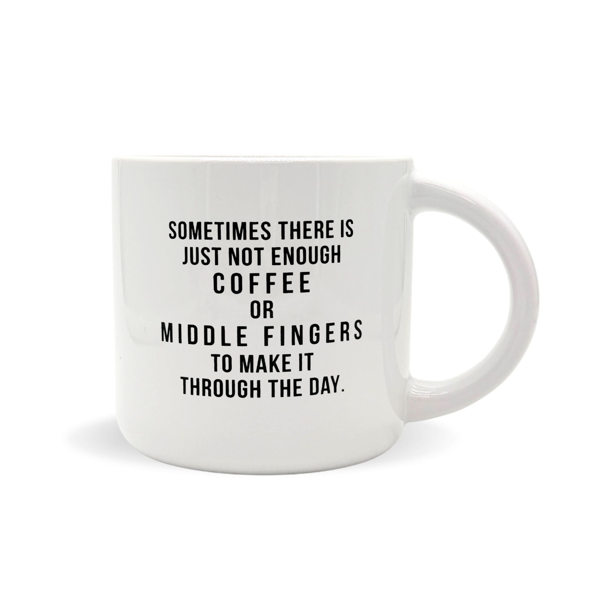 Middle Finger + Coffee - Ceramic Mug