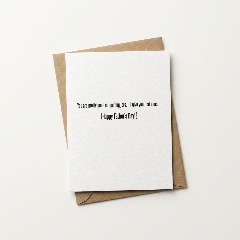 Opening Jars - Father's Day Card