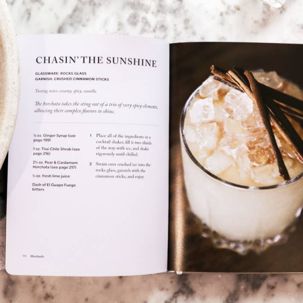 Mocktails zero-proof cocktail recipe book from The Ruddy Duck in Whitefish, Montana, alternate view