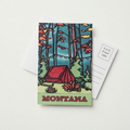 Camping In Montana - Local Artwork Postcard