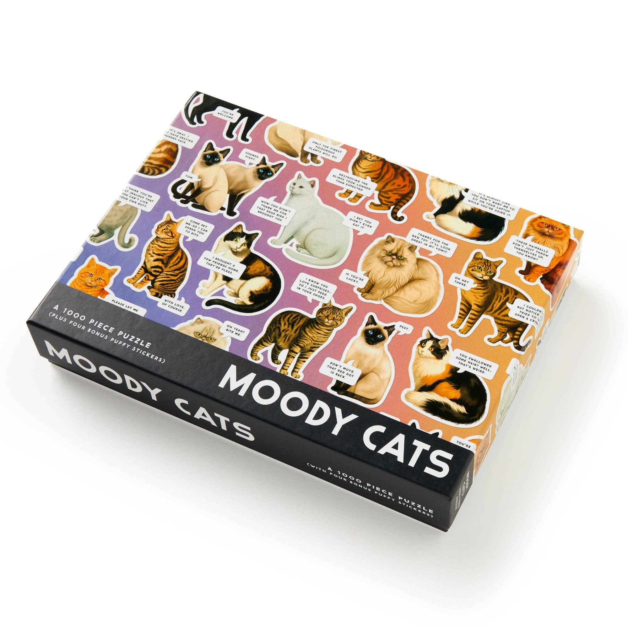 Moody Cats - 1000 Piece Jigsaw Puzzle