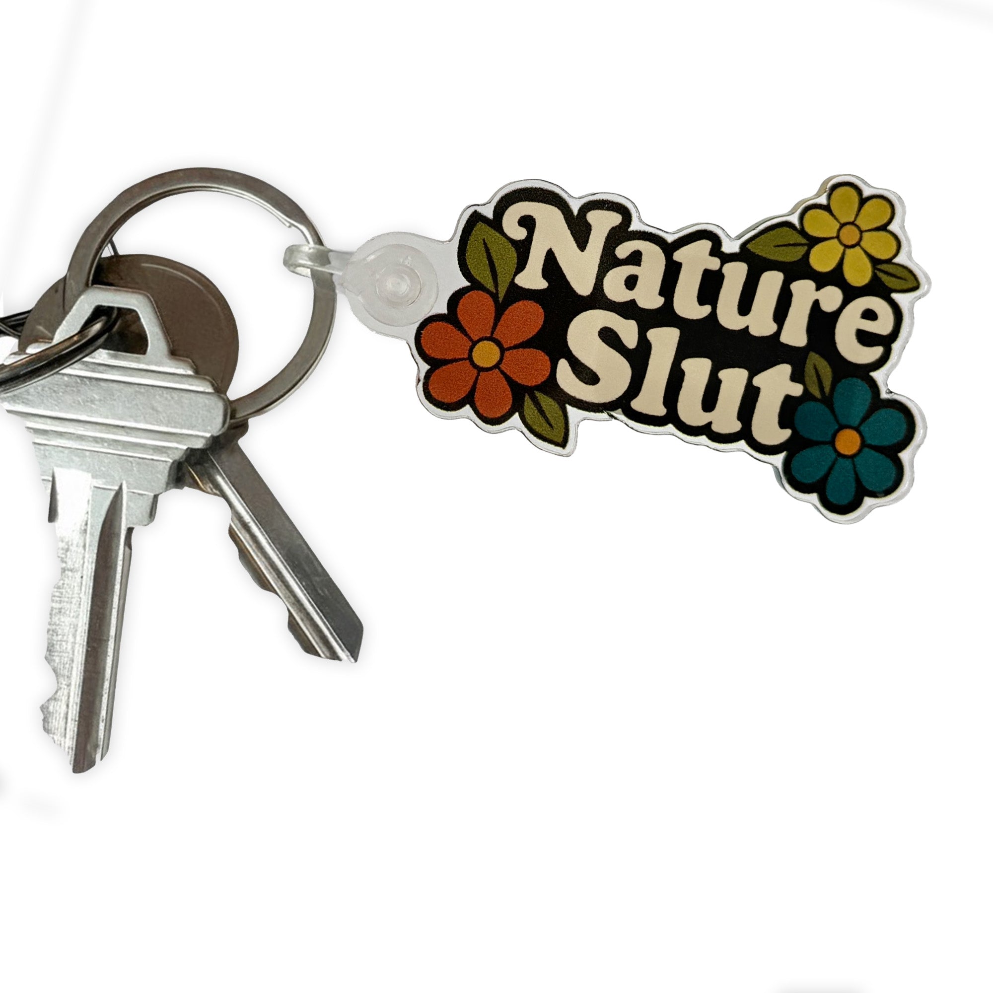 Nature Slut Flowers- Acrylic Keychain