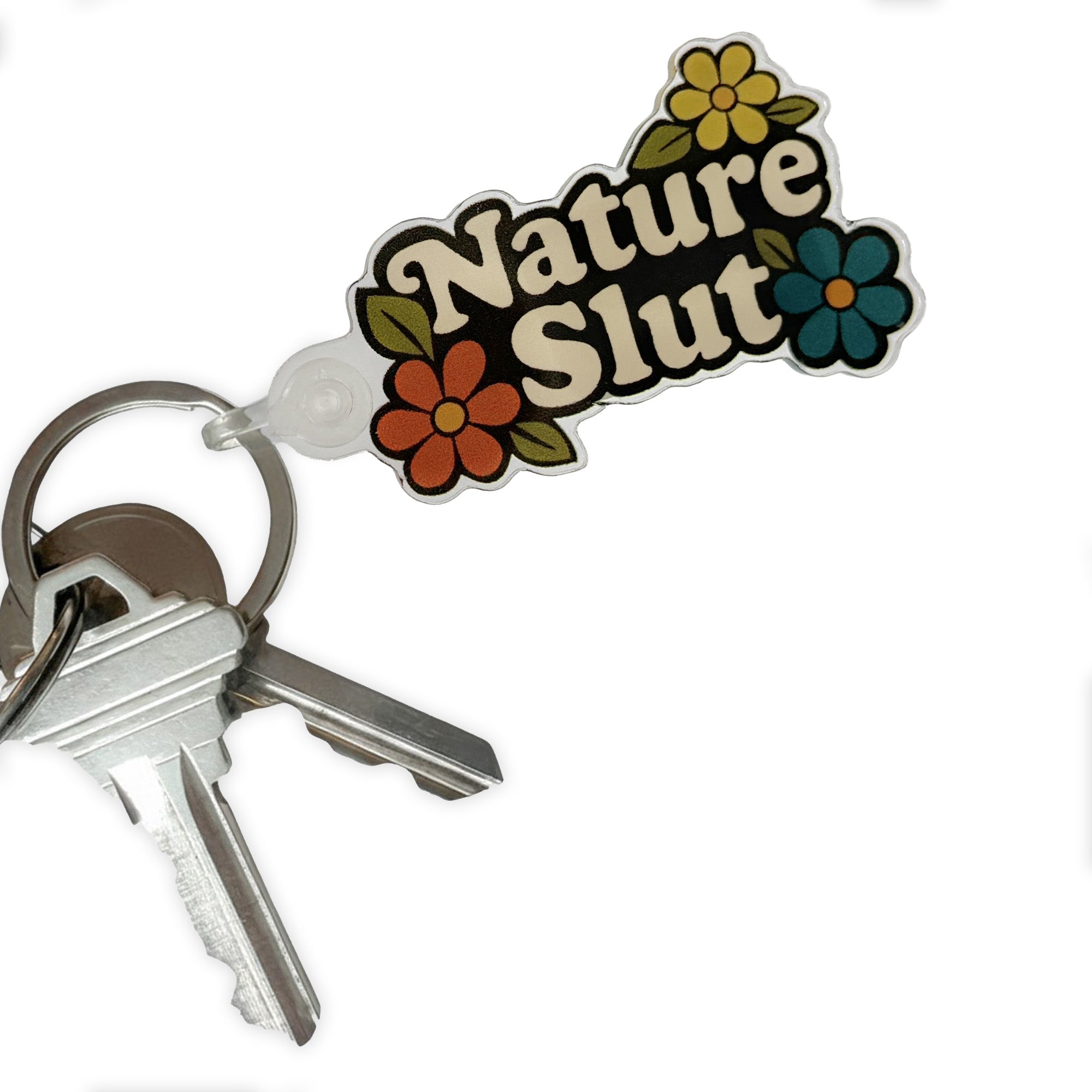 Nature Slut Flowers- Acrylic Keychain