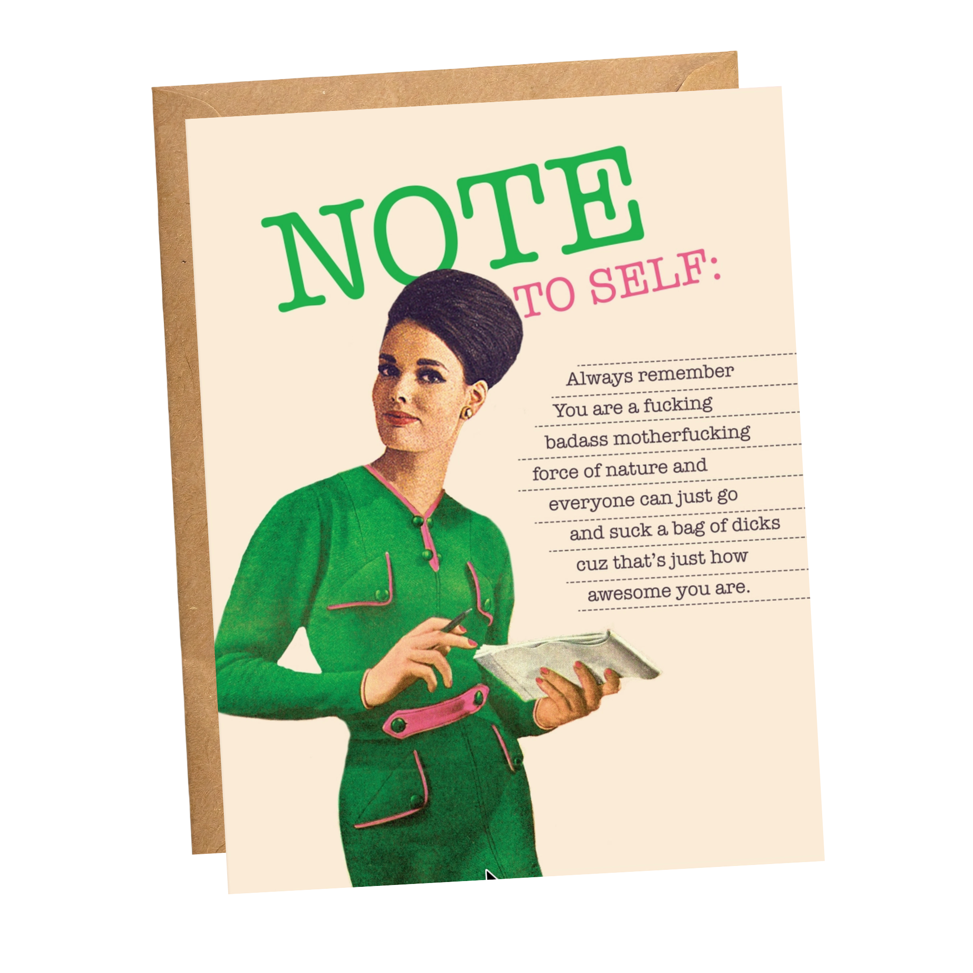 Note to Self - Encouragement Card