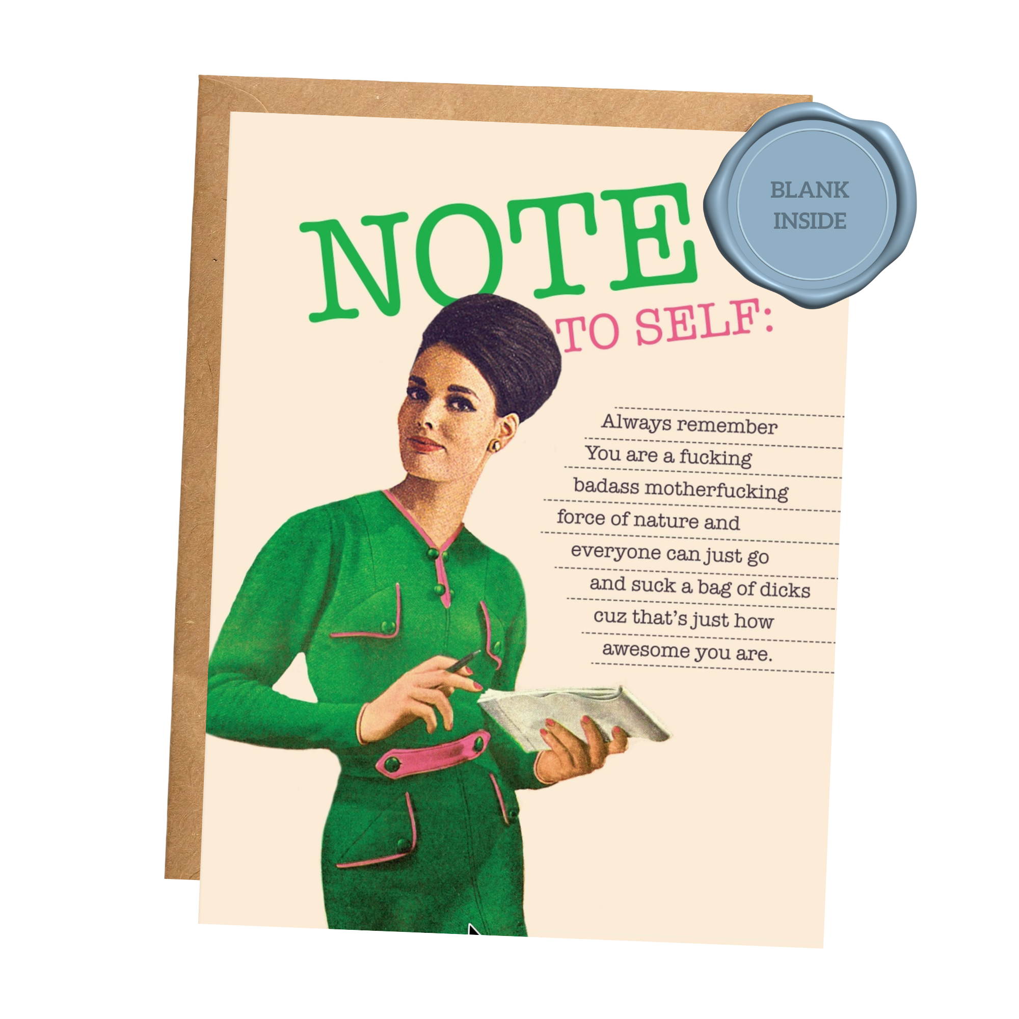 Note to Self - Encouragement Card