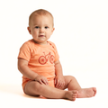 Mountain Bike - Tangerine Baby Onesie