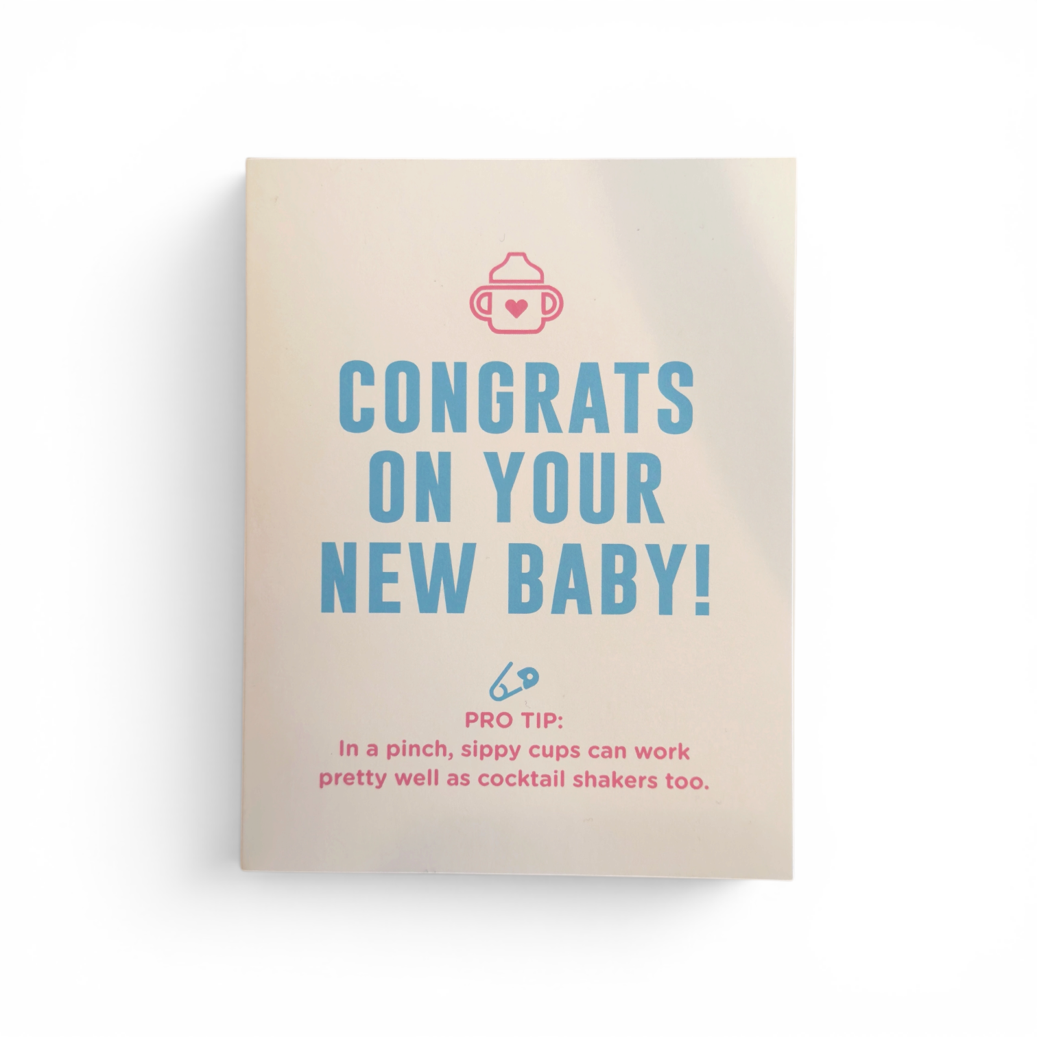 Sippy Cup Or Cocktail Shaker - New Baby Card
