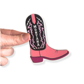 Pink Montana Cowboy Boot - 4" Vinyl Sticker
