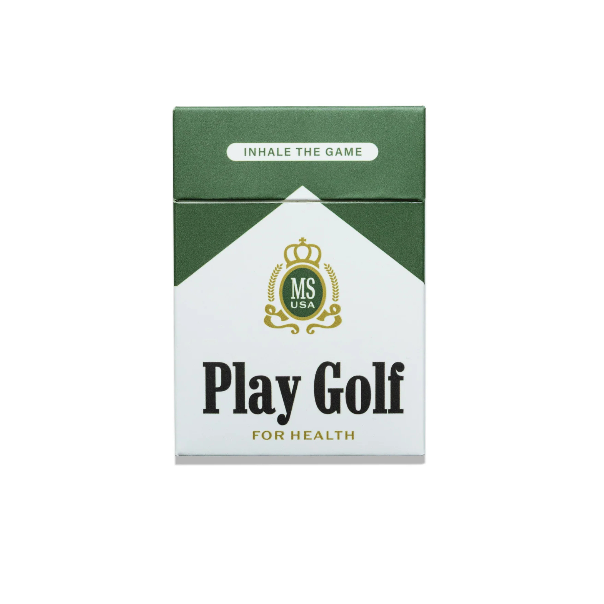 Play Golf wooden golf tees in a retro collectible box by Match South, from The Ruddy Duck in Whitefish, Montana