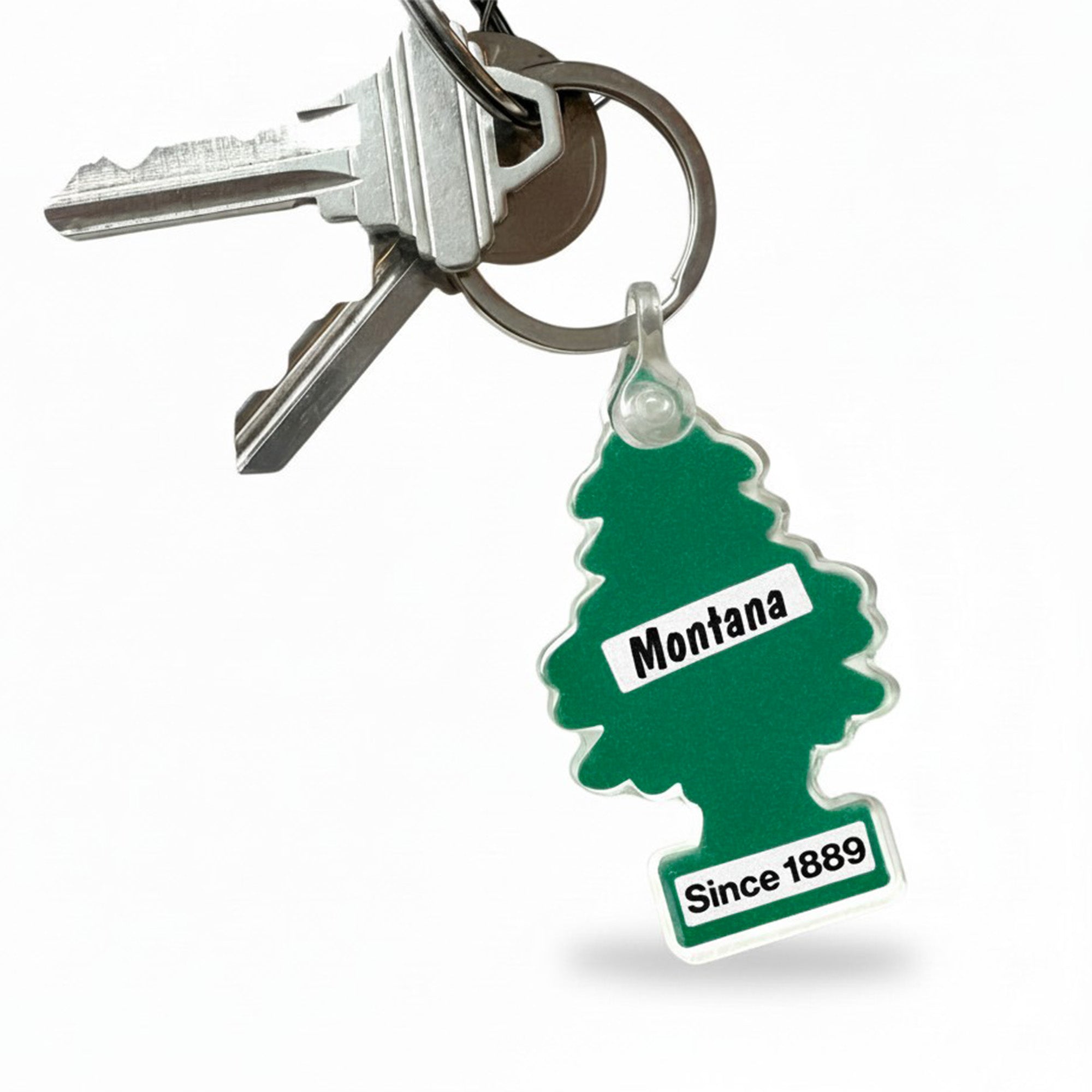 Montana Air Freshner Tree- Acrylic Keychain
