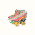 Roller Skates Glossy Vinyl Sticker
