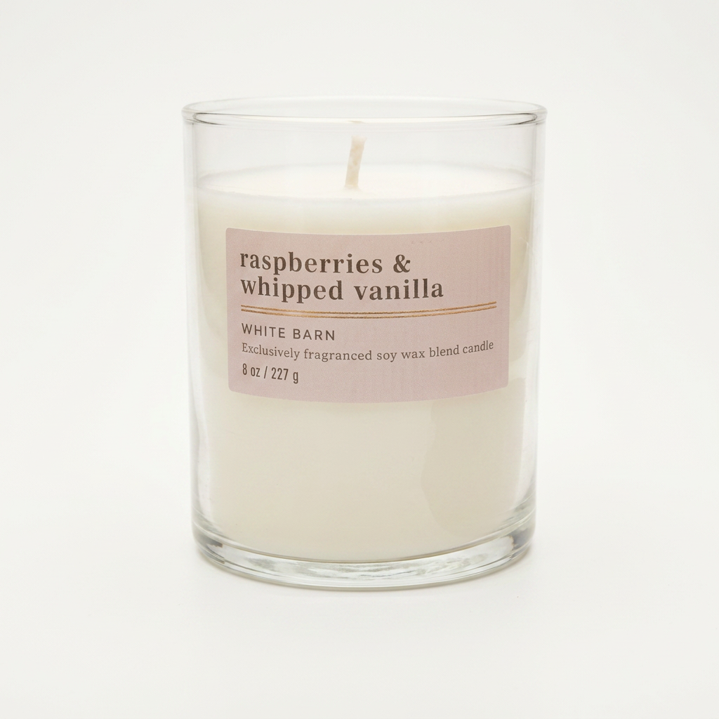 Raspberry & Whipped Vanilla - Scented Candle