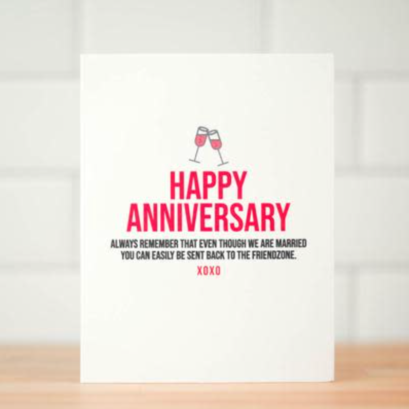 Friendzone - Anniversary Card