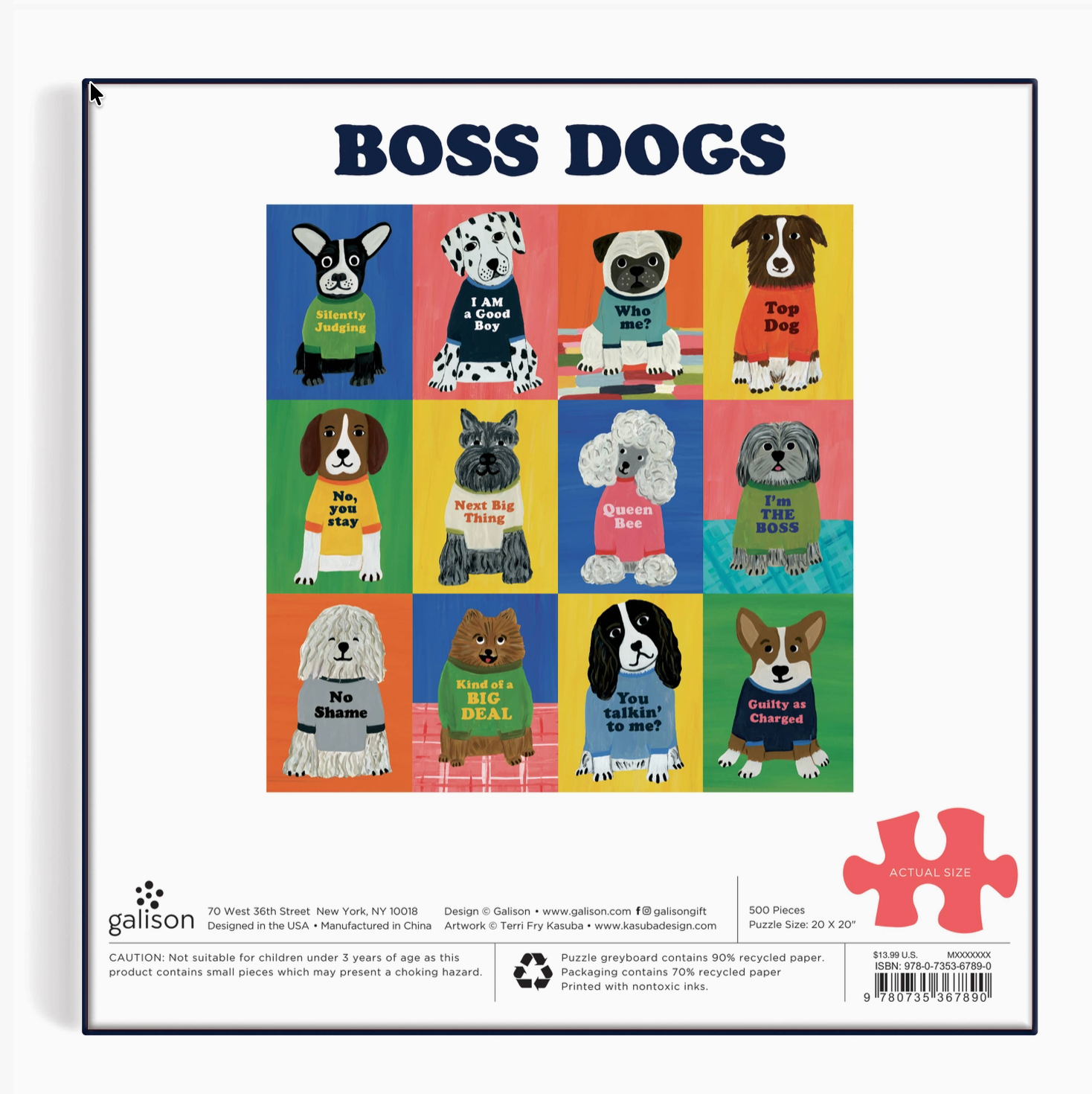 Boss Dogs - 500 Piece Jigsaw Puzzle