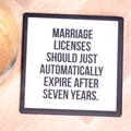 Marriage Licenses - Drink Coaster