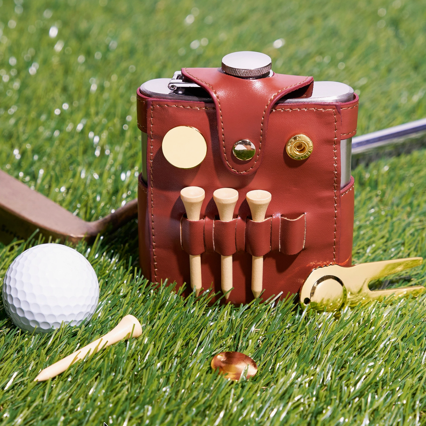 Ultimate Caddy ... Golfer's Flask + Accessories