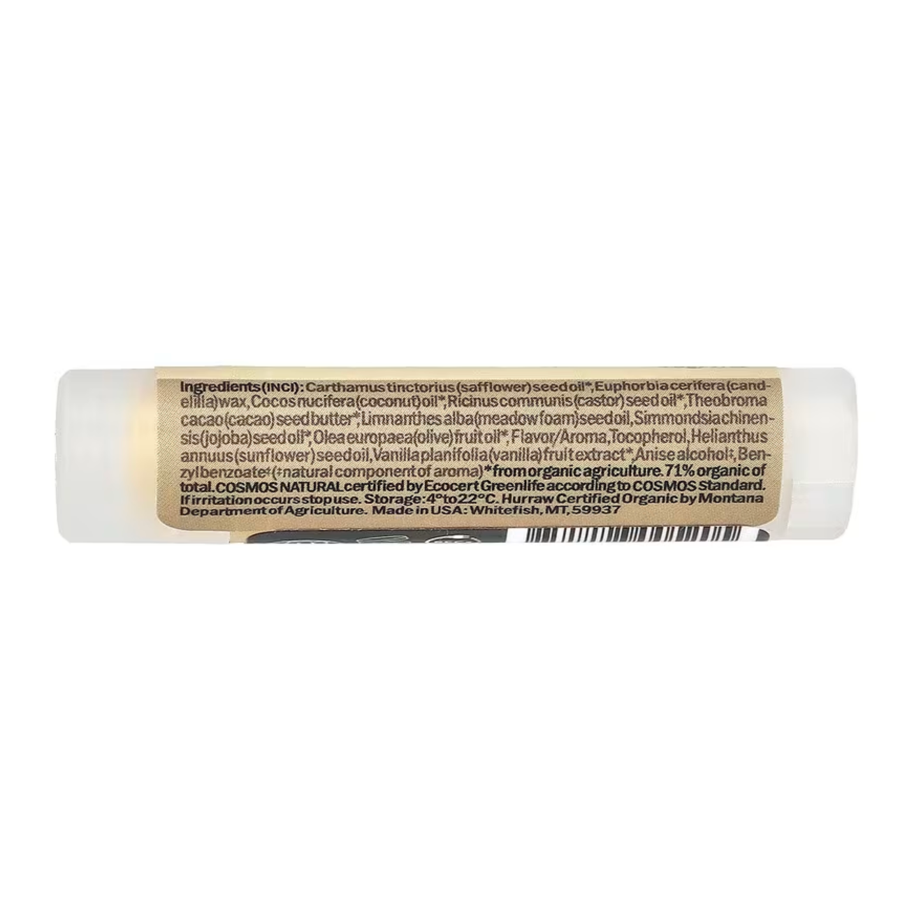 Vanilla Bean - Hurraw!® Lip Balm