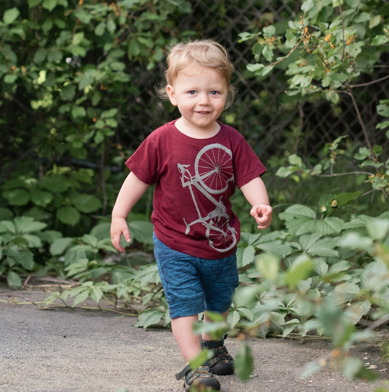 Bicycle - Cranberry Unisex Toddler Tee
