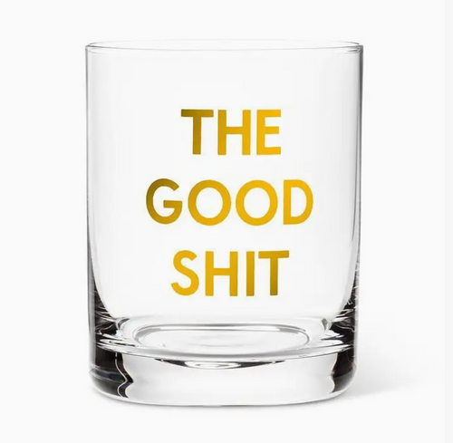 The Good Shit - Metallic Gold Whiskey Glass