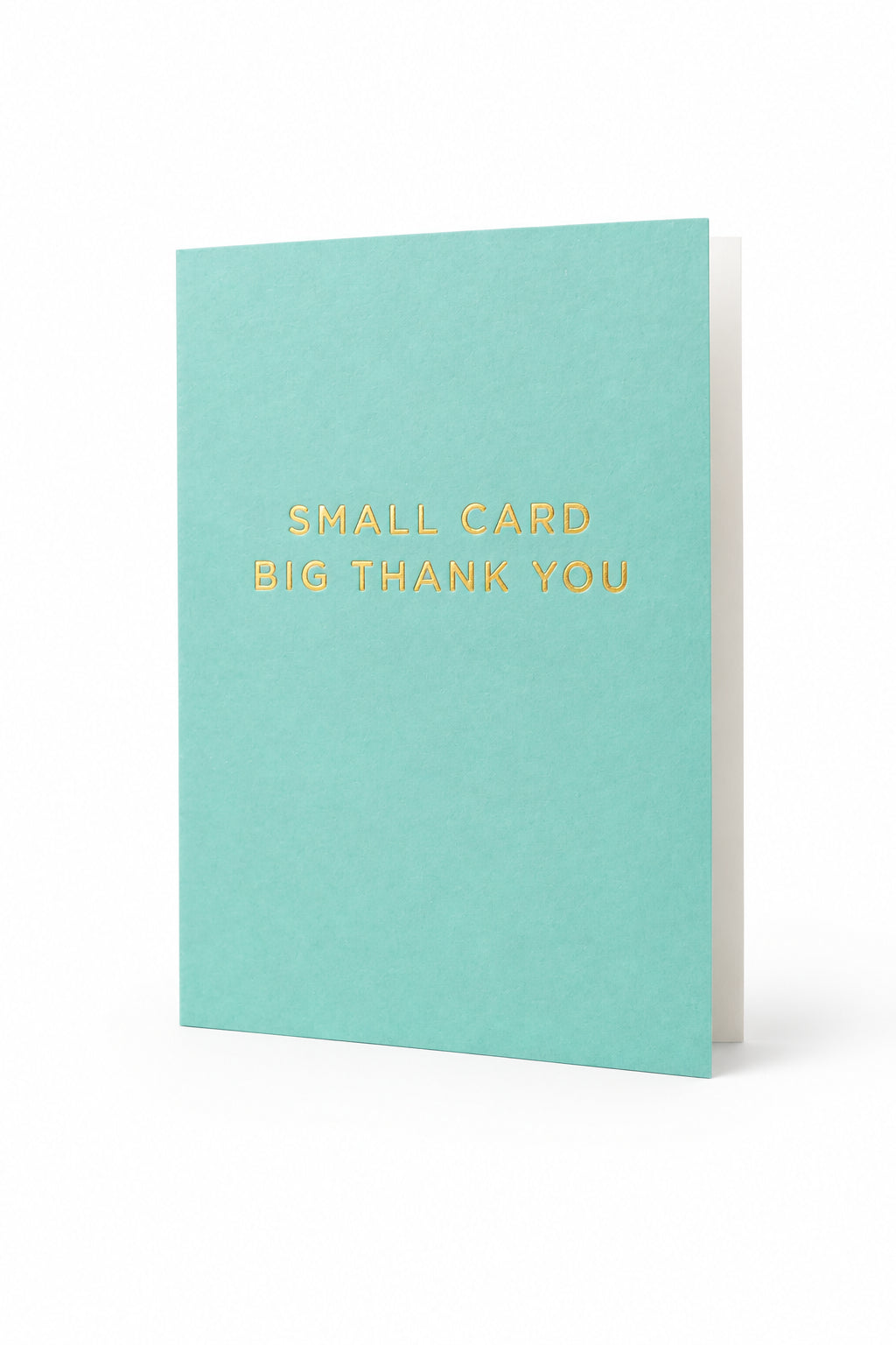 Small Card Big Thank You mini foil thank you card, from The Ruddy Duck in Whitefish, Montana