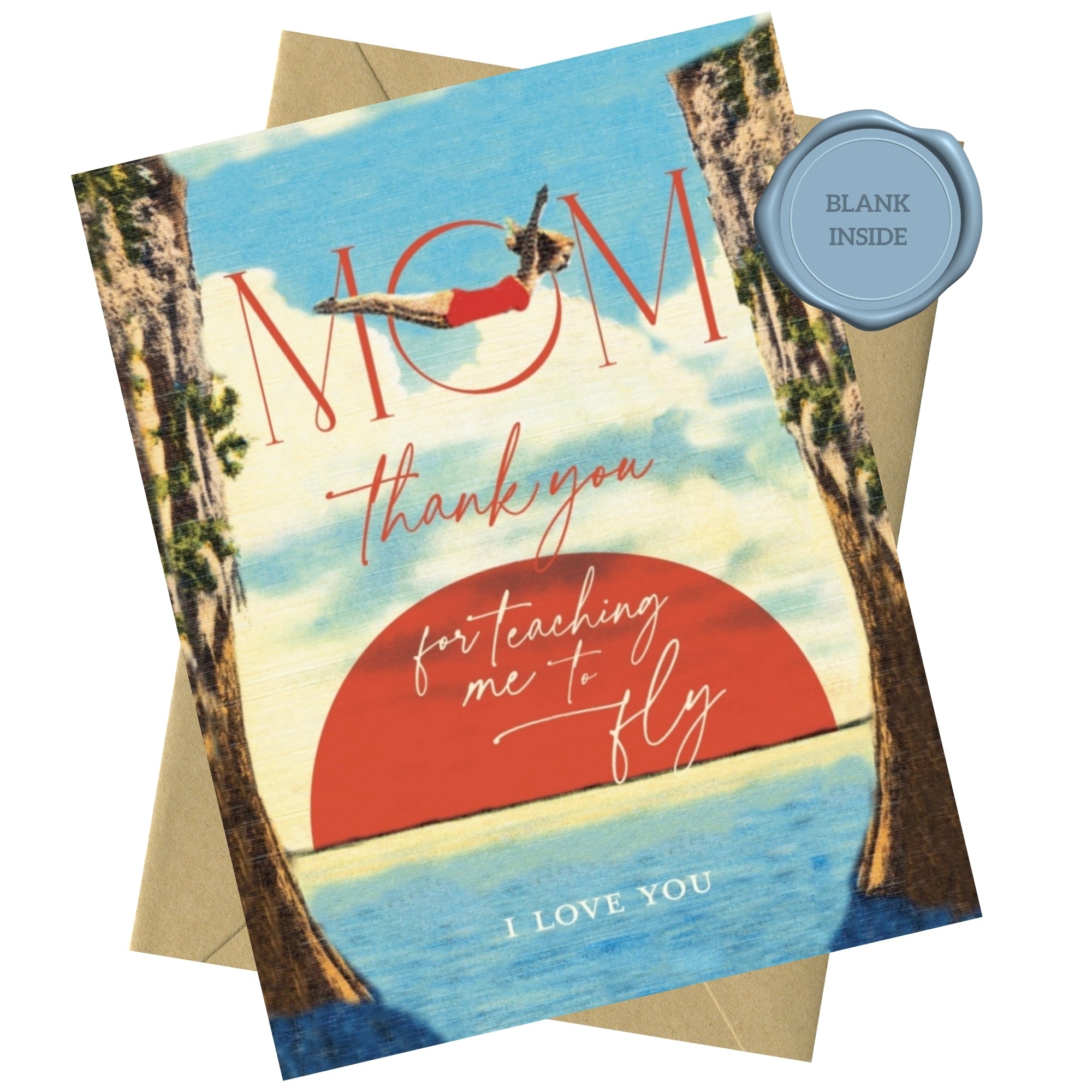 Teaching Me To Fly - Card For Mom