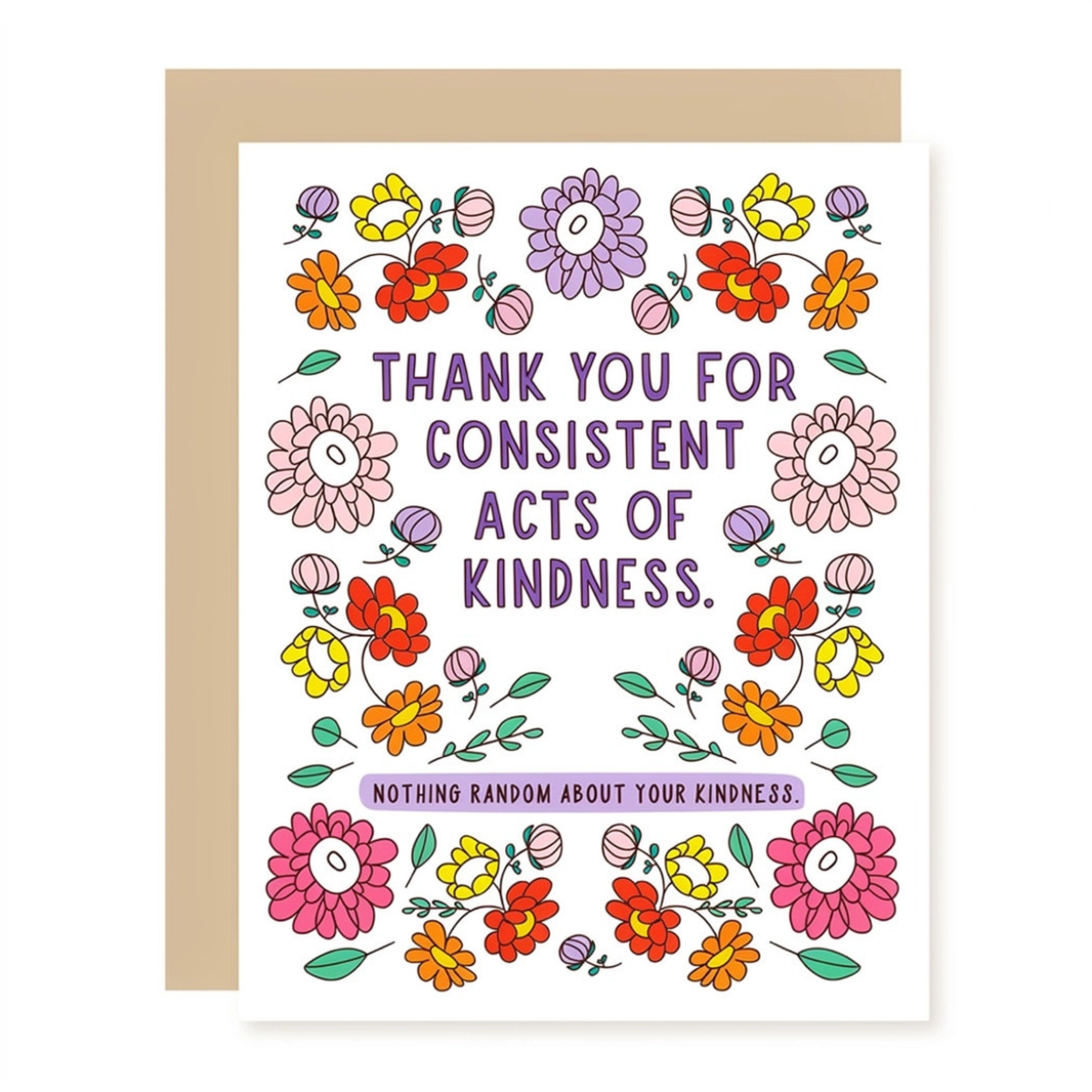 Thank You For Consistent Acts of Kindness - Thank You Card