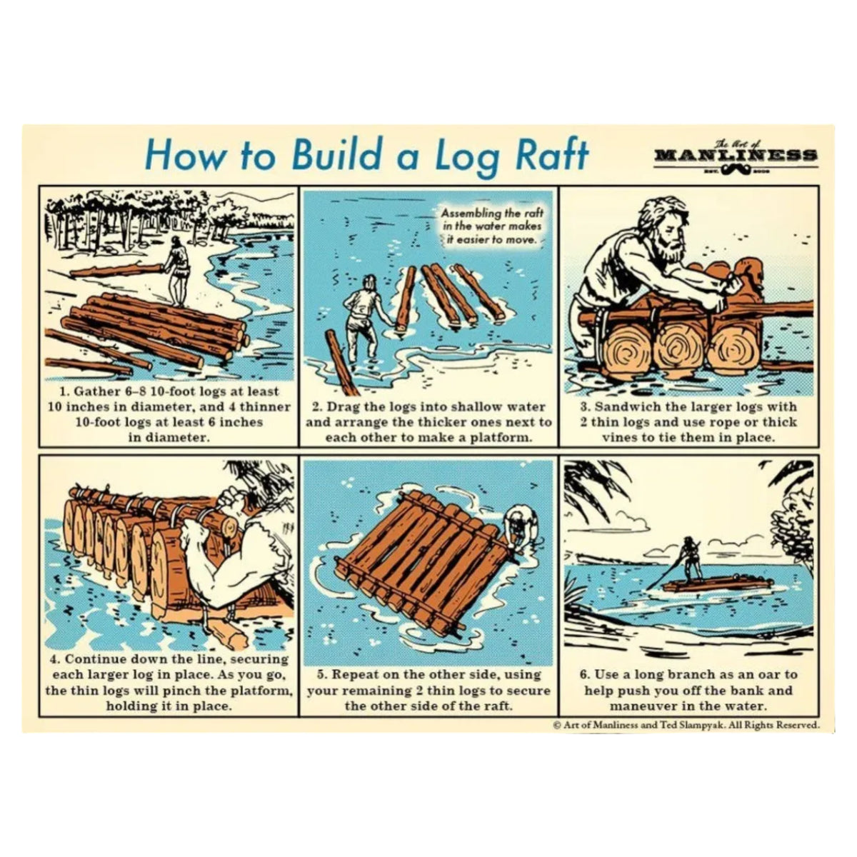 The Illustrated Art of Manliness hardcover book from The Ruddy Duck in Whitefish, Montana, alternate view