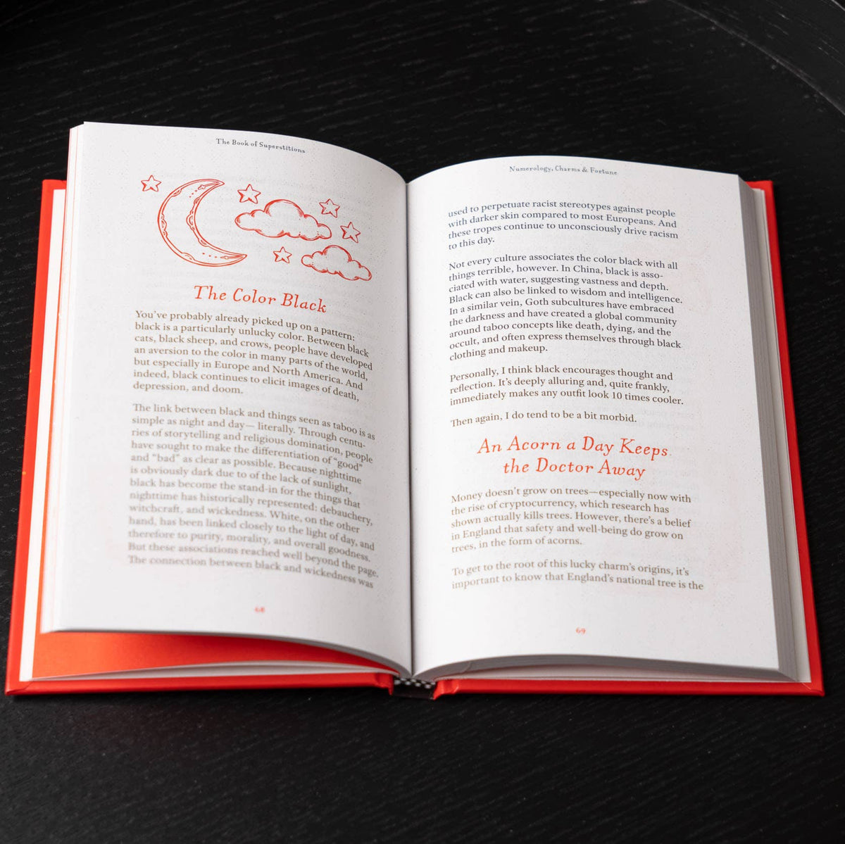 The Book of Superstitions illustrated book from The Ruddy Duck in Whitefish, Montana, alternate view