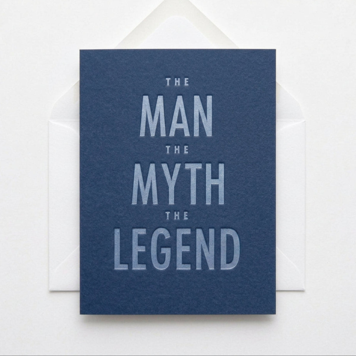 The Myth, The Legend birthday greeting card, blank inside, from The Ruddy Duck in Whitefish, Montana