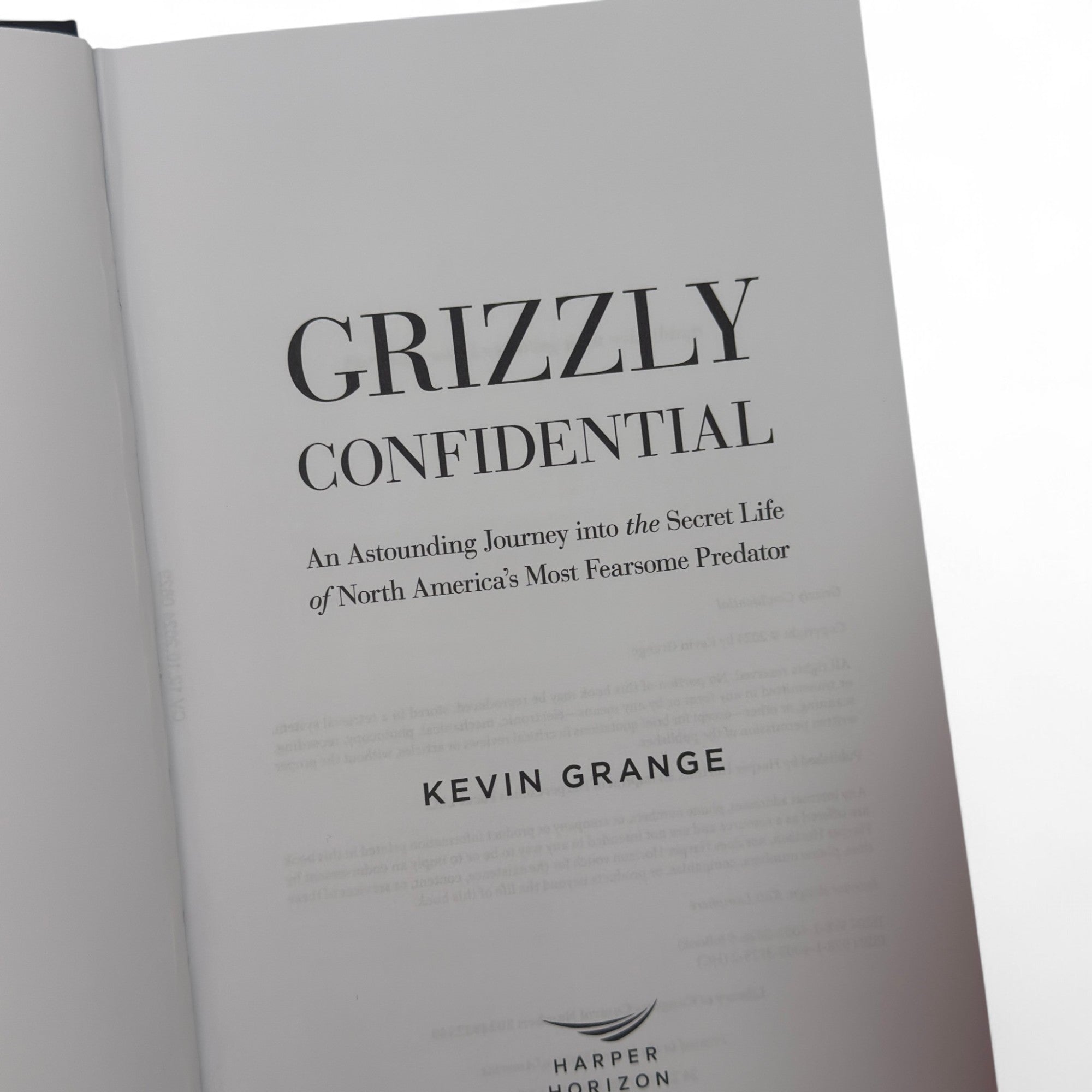 Grizzly Confidential - Book