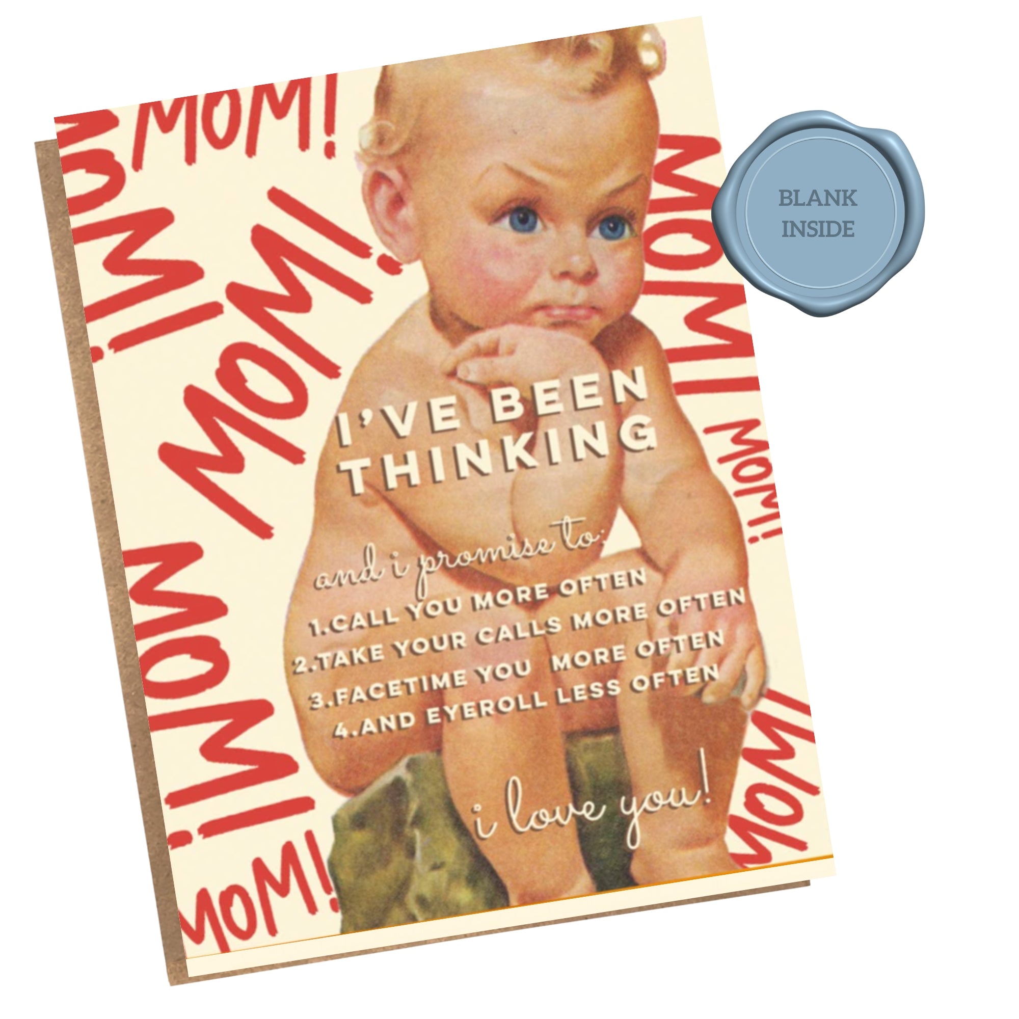 I've Been Thinking - Card for Mom