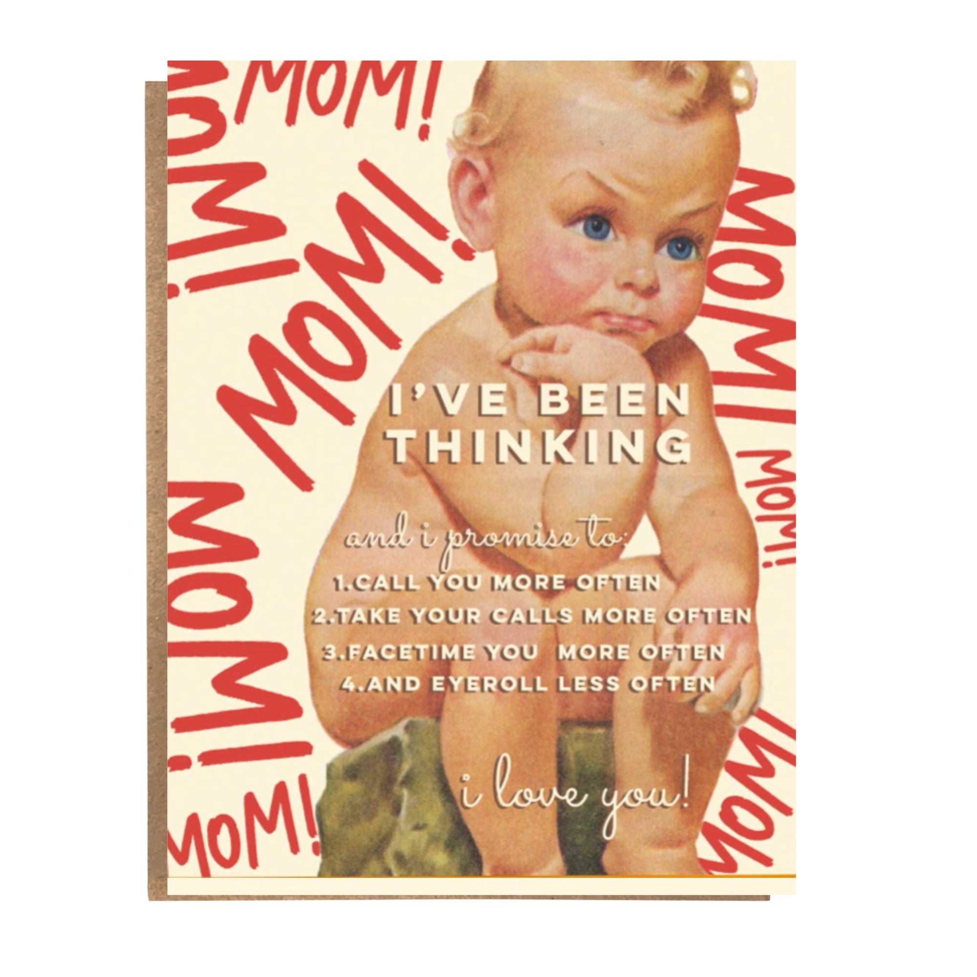 I've Been Thinking - Card for Mom