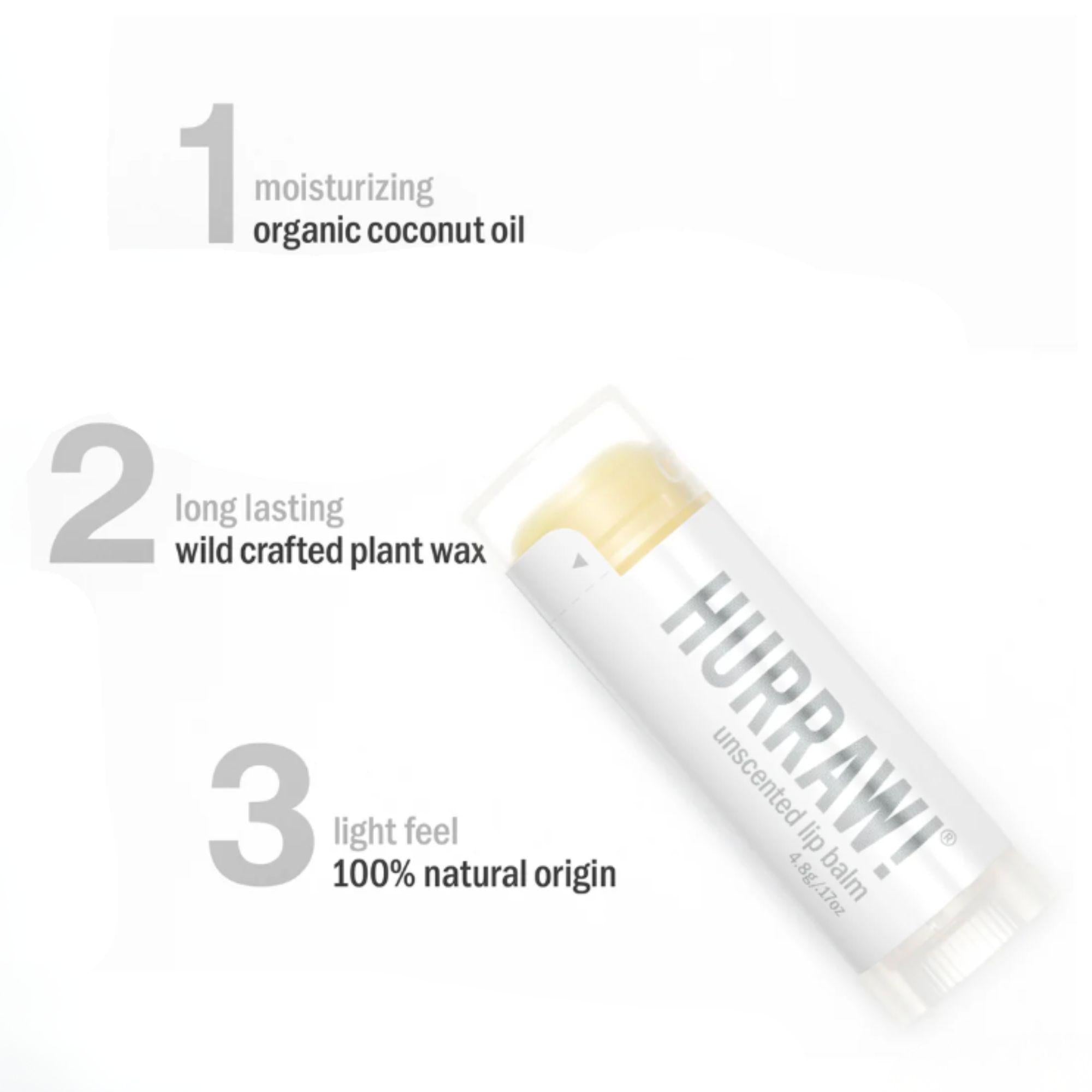 Unscented - Hurraw!® Lip Balm