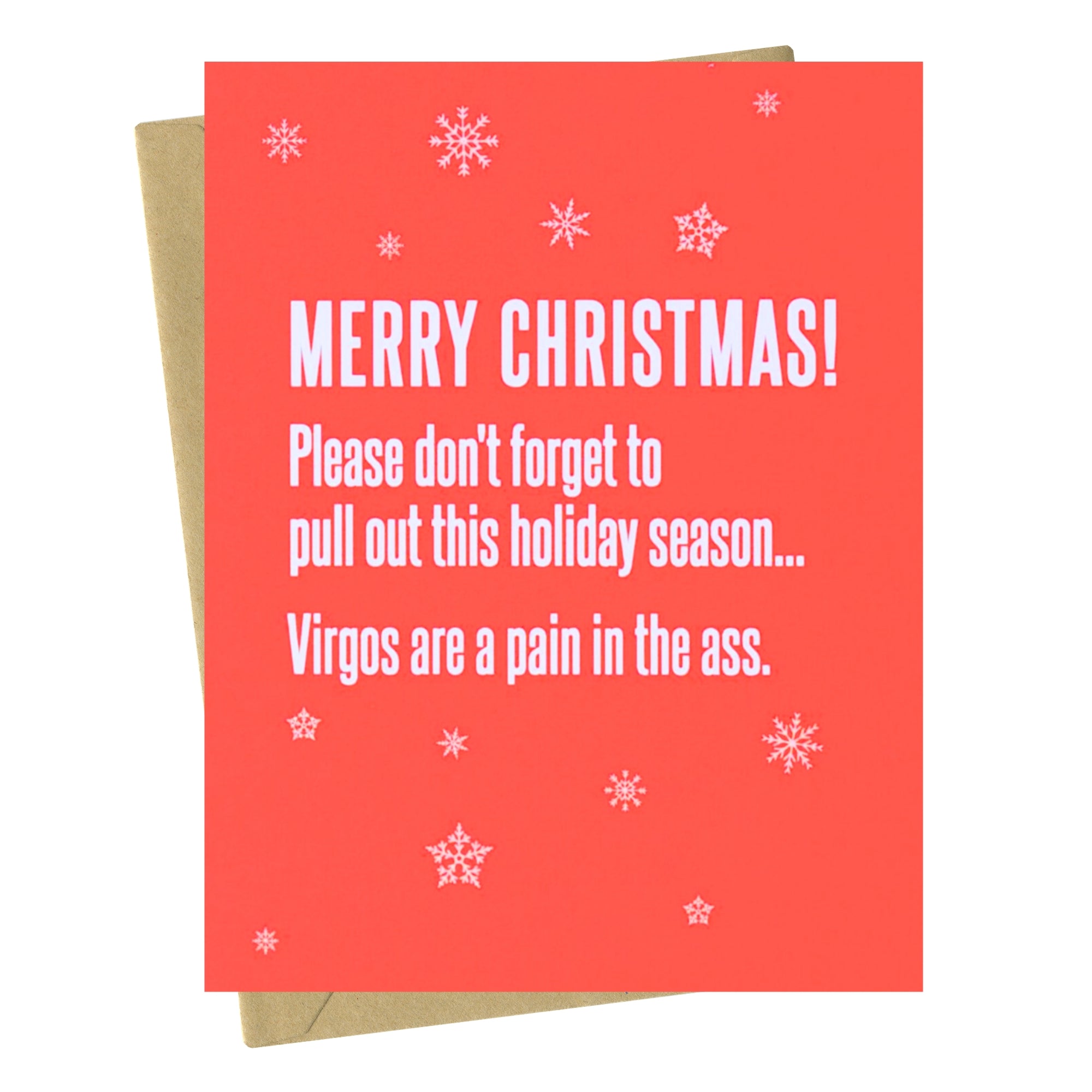 Virgos Are A Pain - Holiday Card