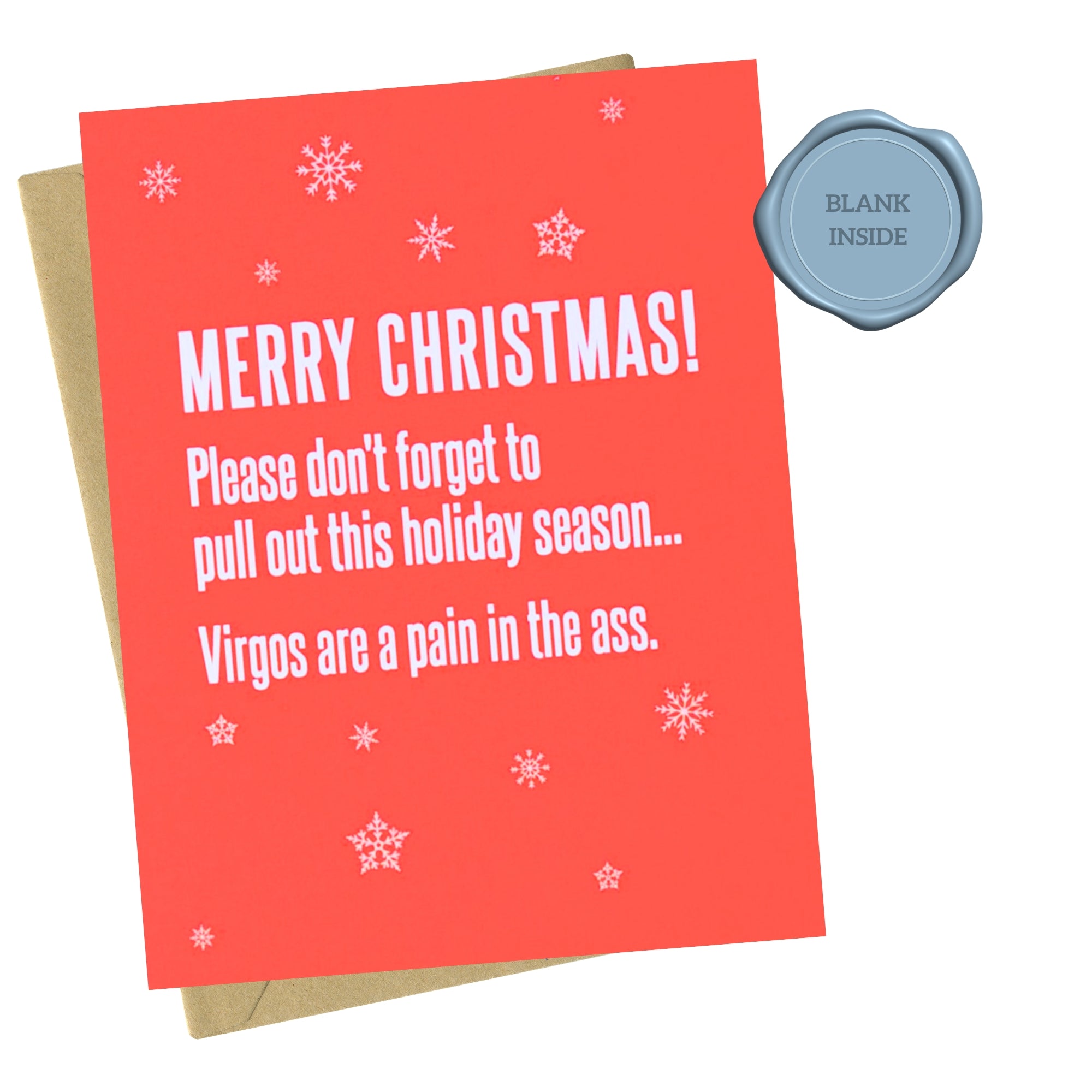 Virgos Are A Pain - Holiday Card
