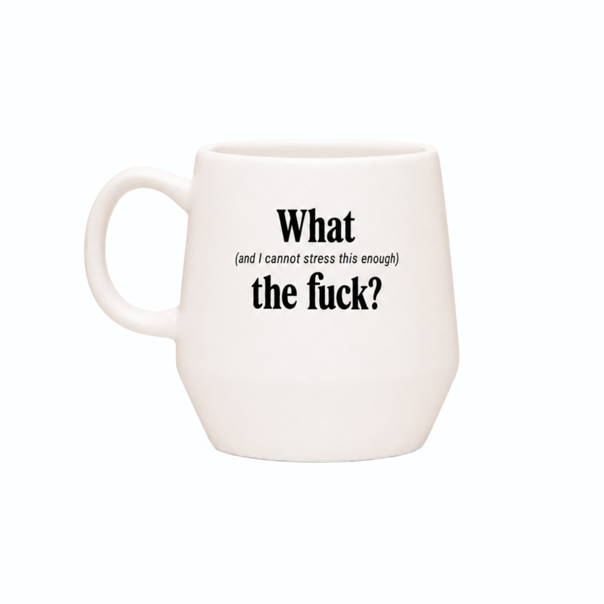 WTF? - 16oz Beige Ceramic Mug