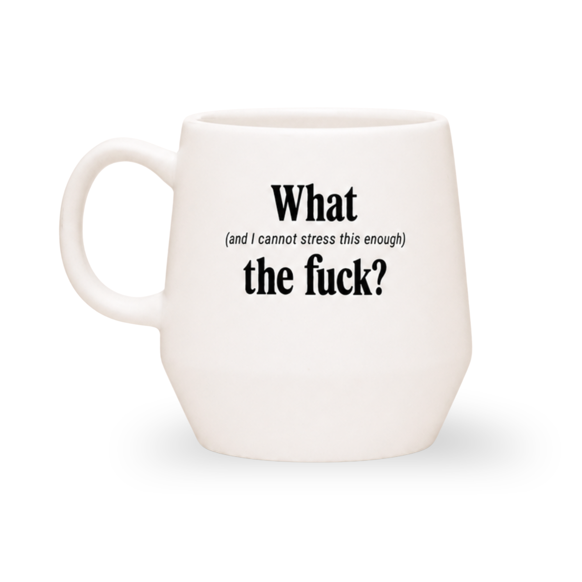 WTF? - 16oz Beige Ceramic Mug