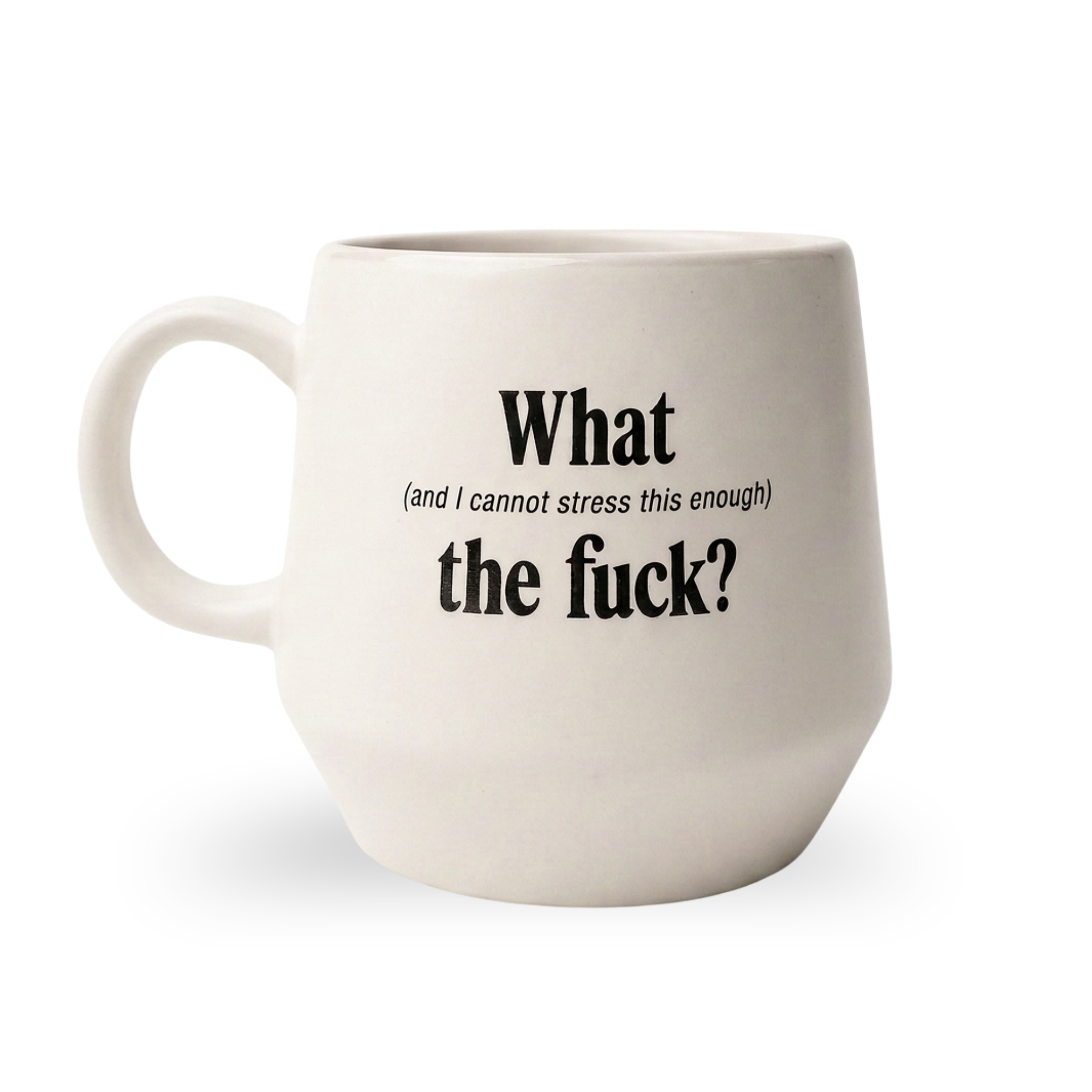 WTF? - 16oz Beige Ceramic Mug