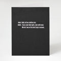 Warren G Bedtime Story - Father's Day Card