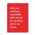 What's For Dinner - Love Card