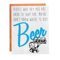 Where To Buy Beer - Birthday Card